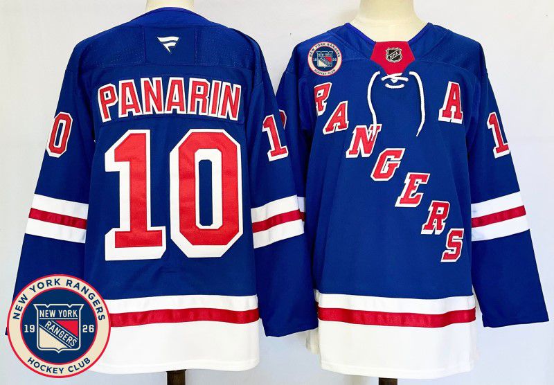 Men New York Rangers #10 Panarin Blue Fanatics 2025 NHL Jersey style 4->new york rangers->NHL Jersey